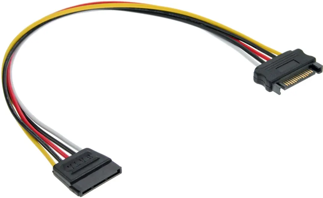 InLine SATA Voeding Verlengkabel 1m