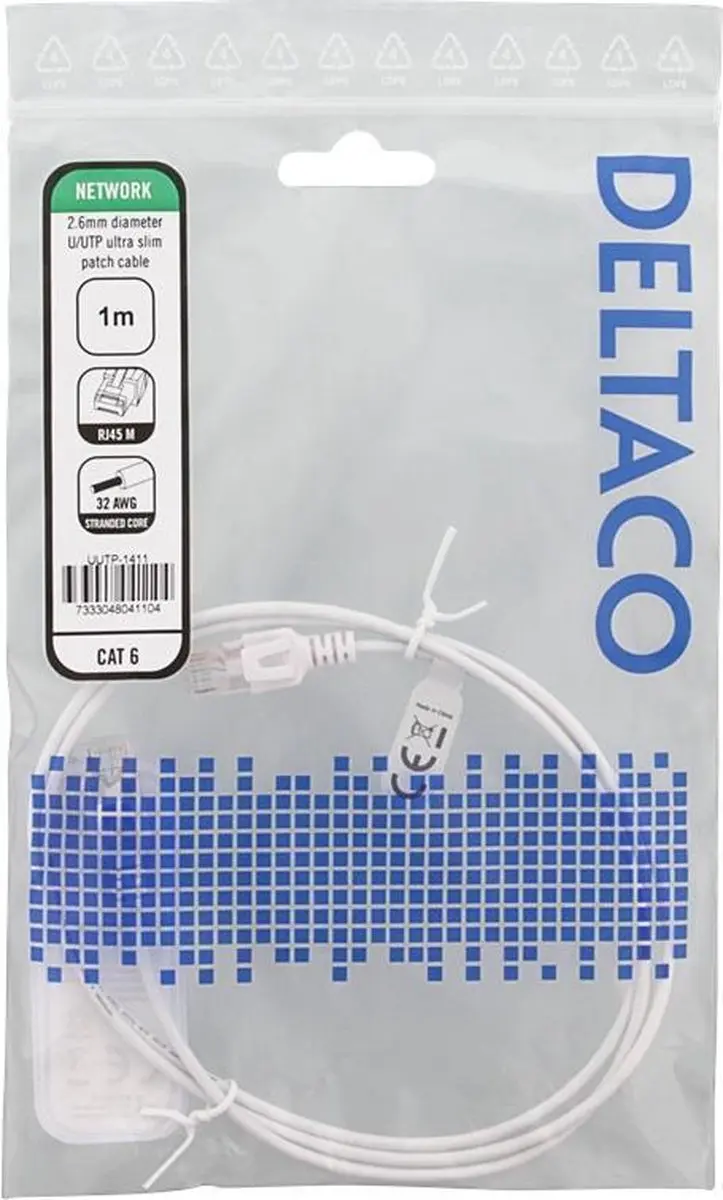 Deltaco Netwerkkabel Cat6 U/FTP RJ-45 1m - Wit