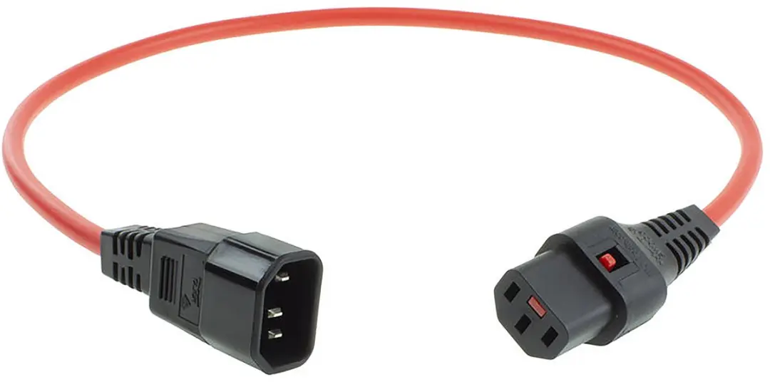 ACT PC1384 AK5192 Netsnoer C13-C14 - 0,5m Rood
