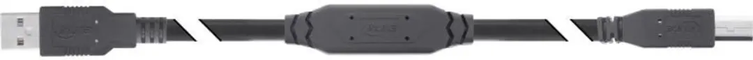 InLine USB-A naar USB-B Kabel 12,5m - USB 2.0 - Zwart