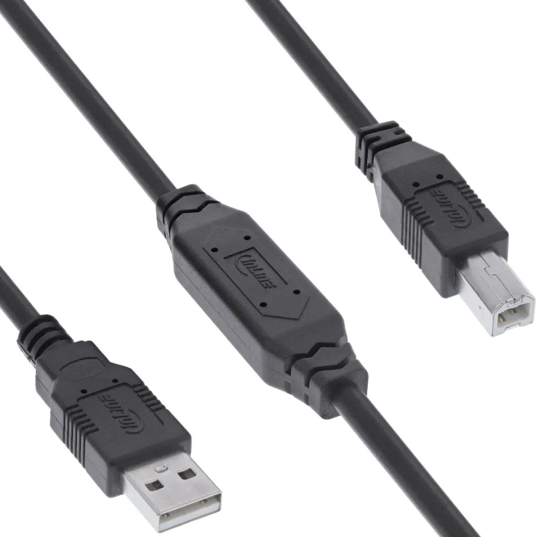 InLine USB-A naar USB-B Kabel 12,5m