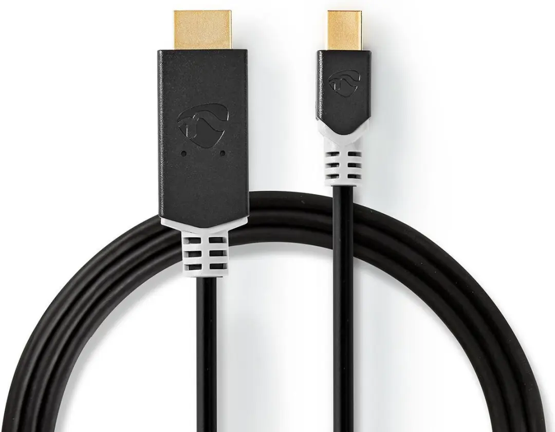 Nedis Mini DisplayPort naar HDMI Kabel 48Gbps 2m - Antraciet