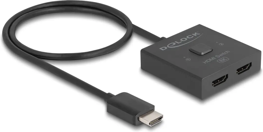 Delock HDMI Switch 2 to 1 bidirectional 8K
