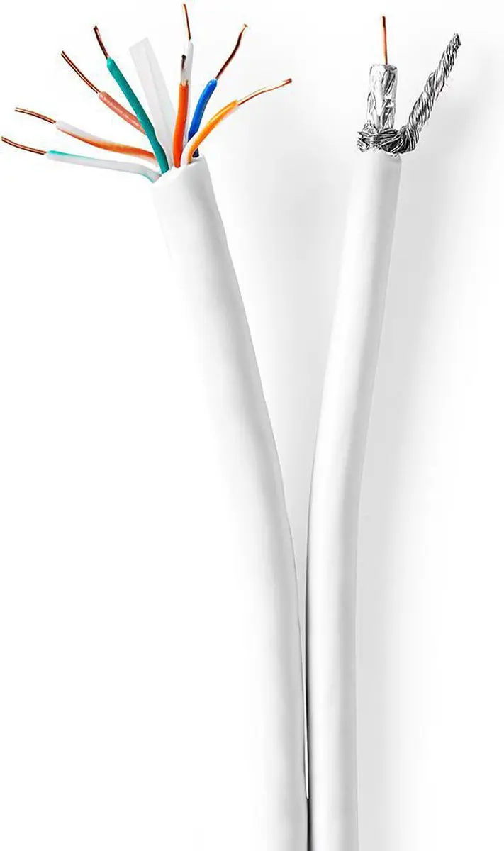 Nedis IEC CAT6 Combikabel RG58 75 Ohm 25m