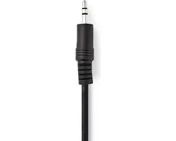 Nedis Audio AUX Kabel 0.5m 3.5mm Jack - Zwart