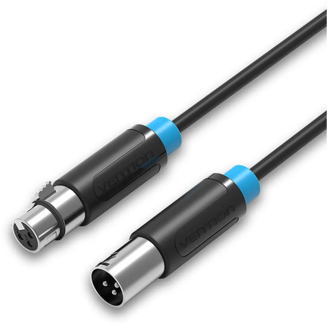 Vention BBFBJ XLR Audiokabel 5m - Zwart