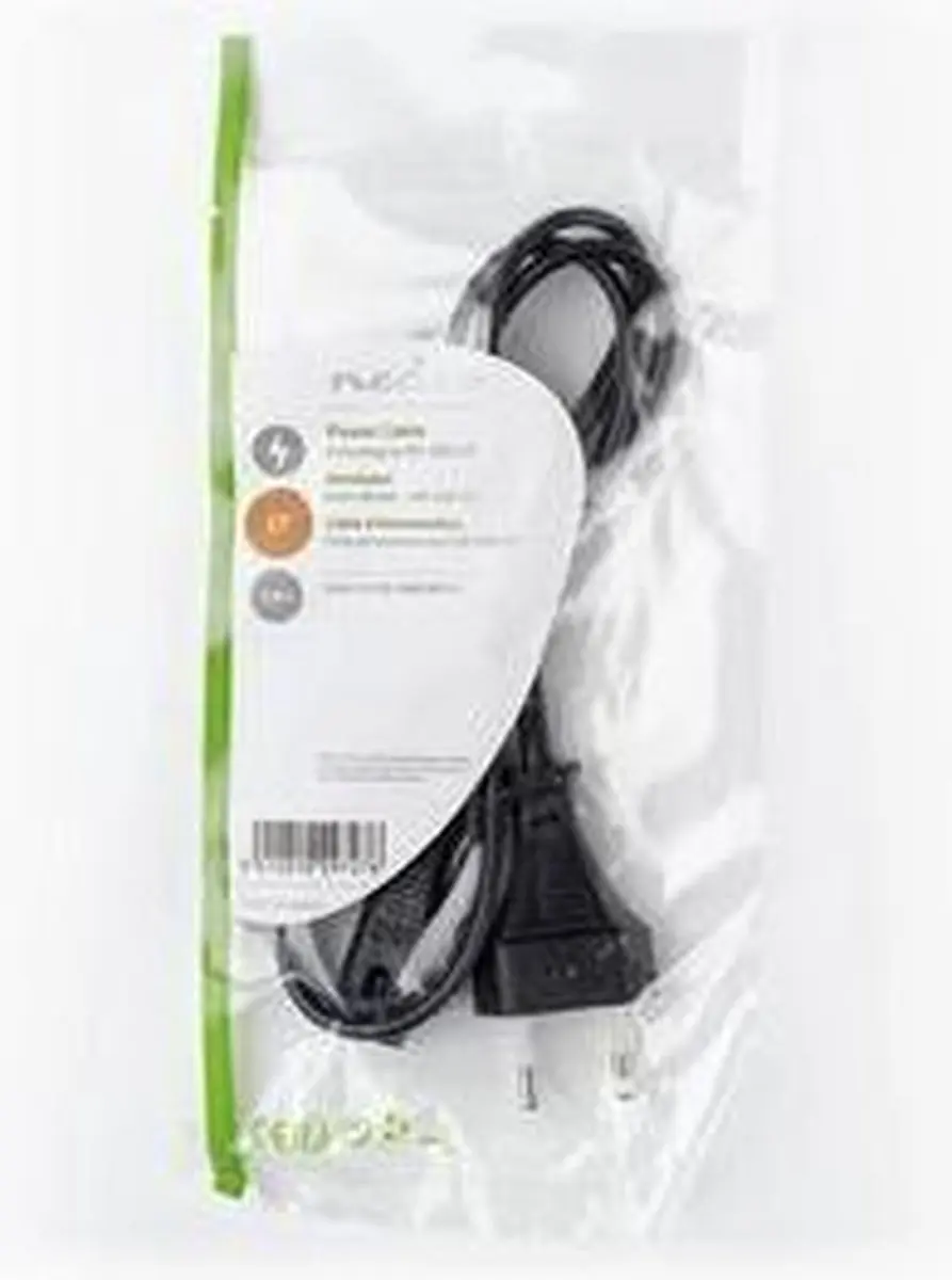 Nedis Stroomkabel PCGP11040BK10 - 1m - IEC-C7 - Zwart