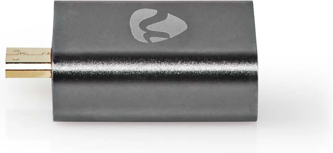 Nedis HDMI Micro-Adapter CVTB34907GY - Verguld - Aluminium - Gun Metal Grijs