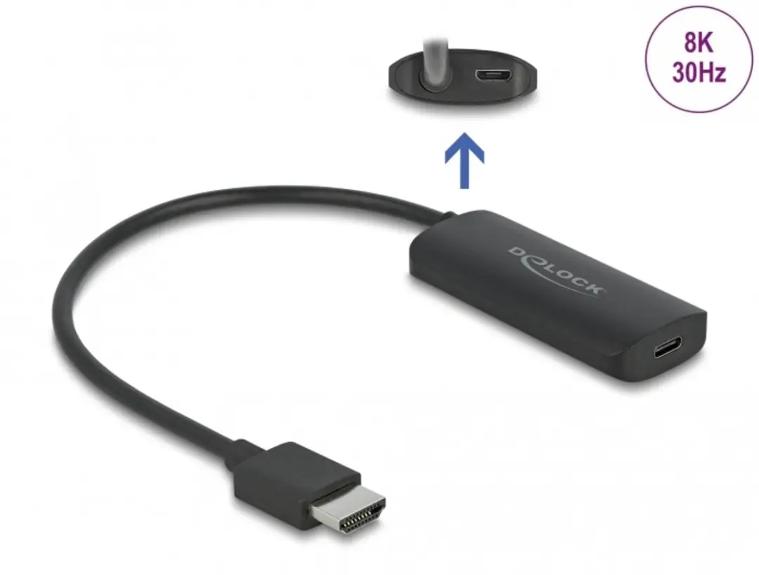 Delock HDMI-A naar USB-C Adapter 8K
