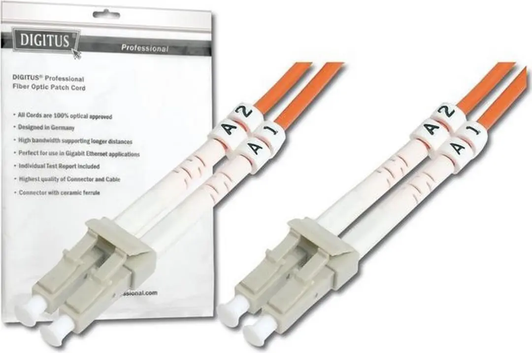 Digitus DK-2533-10-4 Glasvezelkabel OM4 10m - Roze