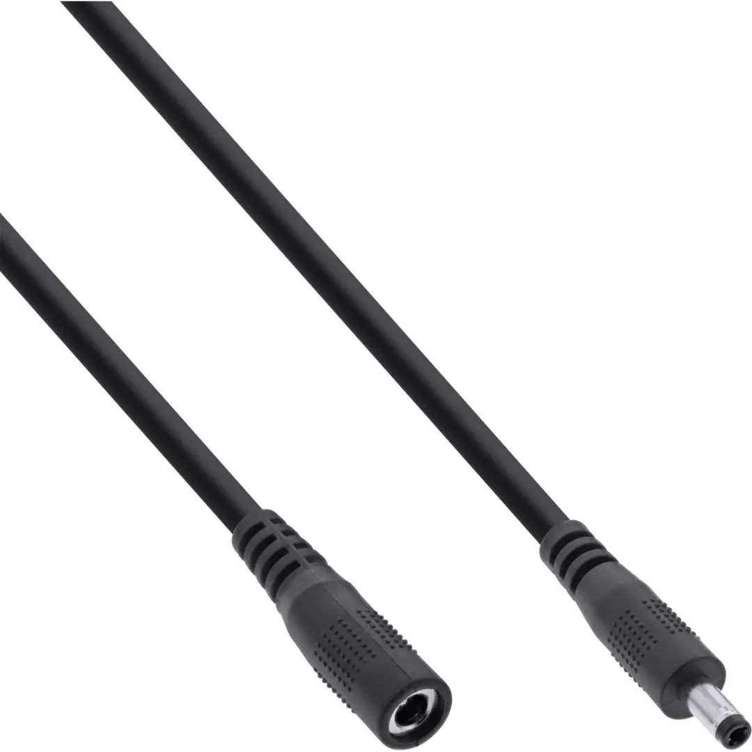 InLine DC Verlengkabel 26801C - 1m - 4,0x1,7mm - 24W - Zwart