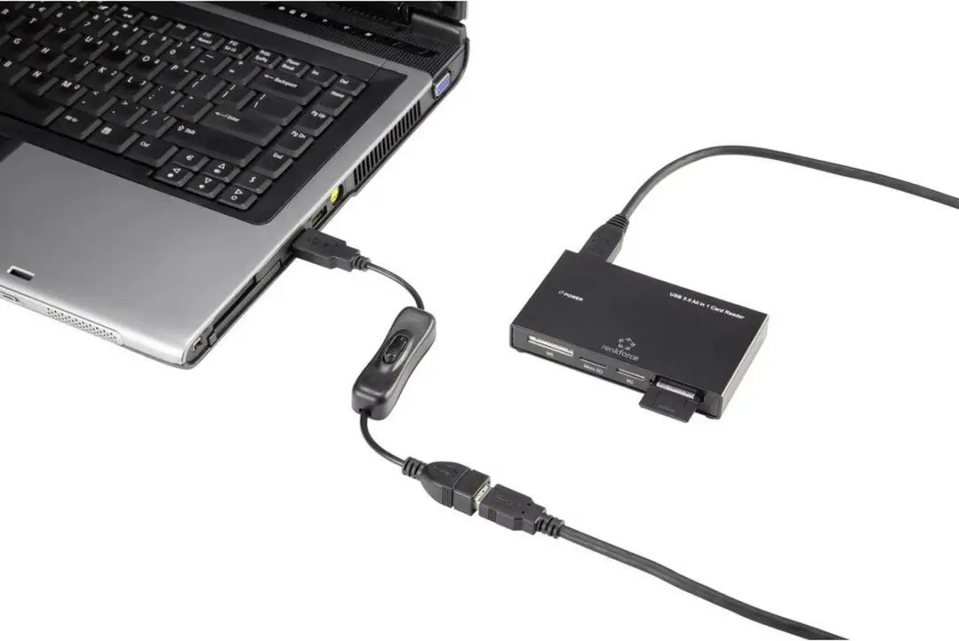 Renkforce RF-3322982 USB 2.0 Kabel A-A 0,25m - Zwart
