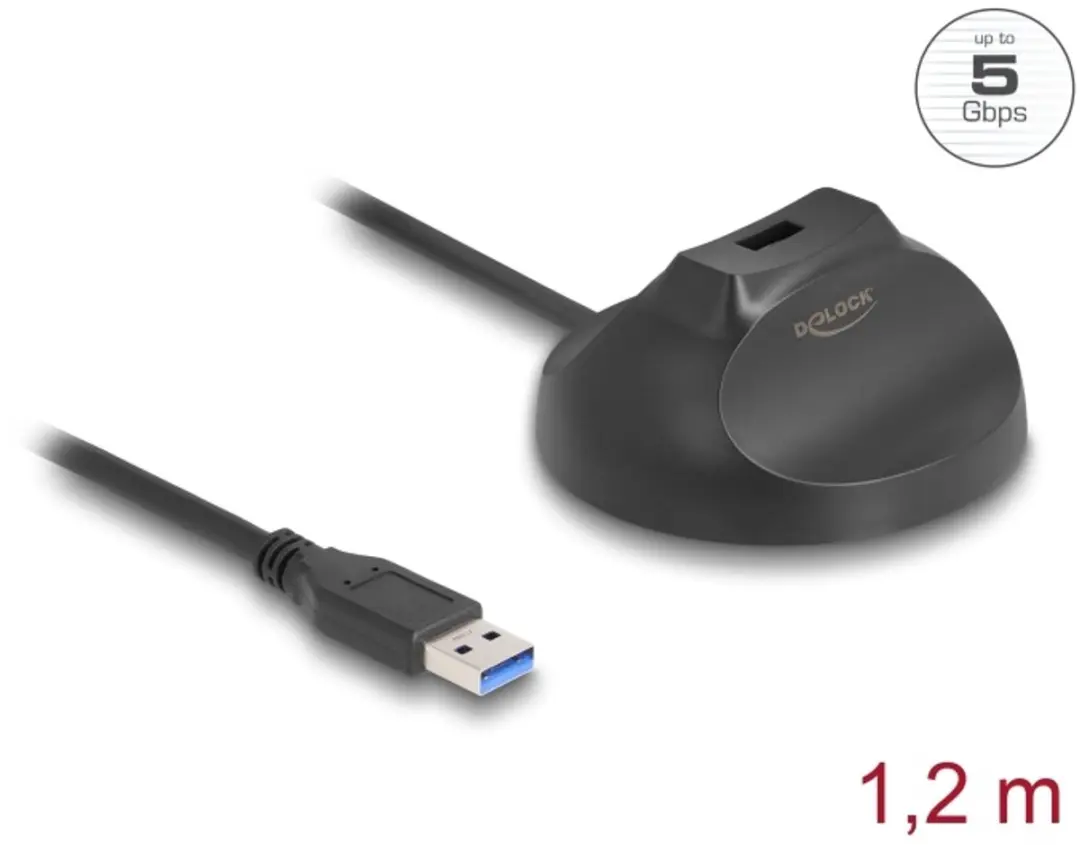 Delock Magnetic USB Type-A Dockkabel 5Gbps 1.2m
