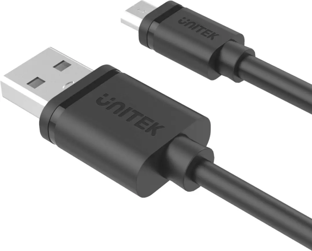 Unitek USB A naar Micro USB B Kabel 3M - Transparant
