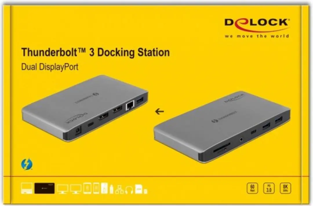 Delock 87777 Thunderbolt 3 Docking Station - Grijs - afbeelding 6 van 6