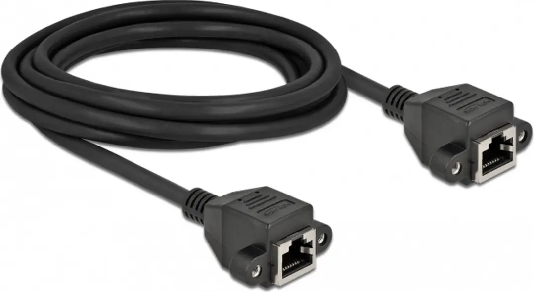 Delock Network Extension Kabel Cat.6A S/FTP RJ45 - 3m - Zwart