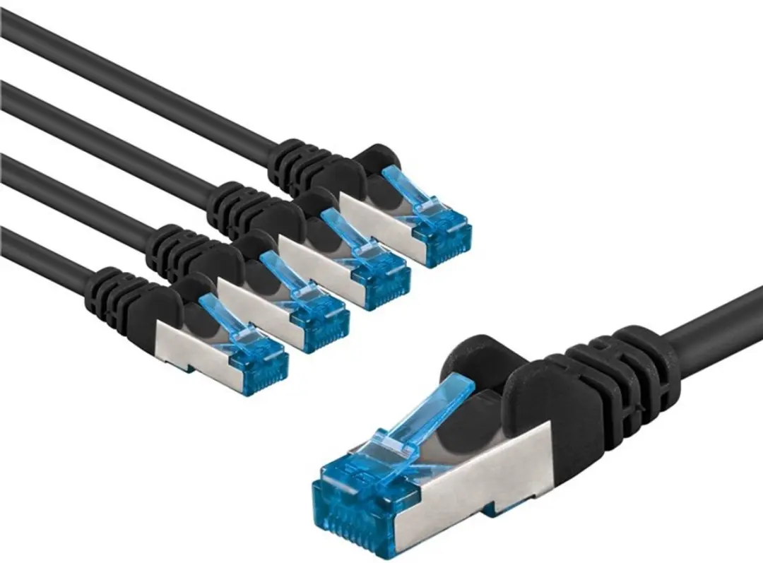 Goobay CAT 6A Patchkabel S/FTP 1m