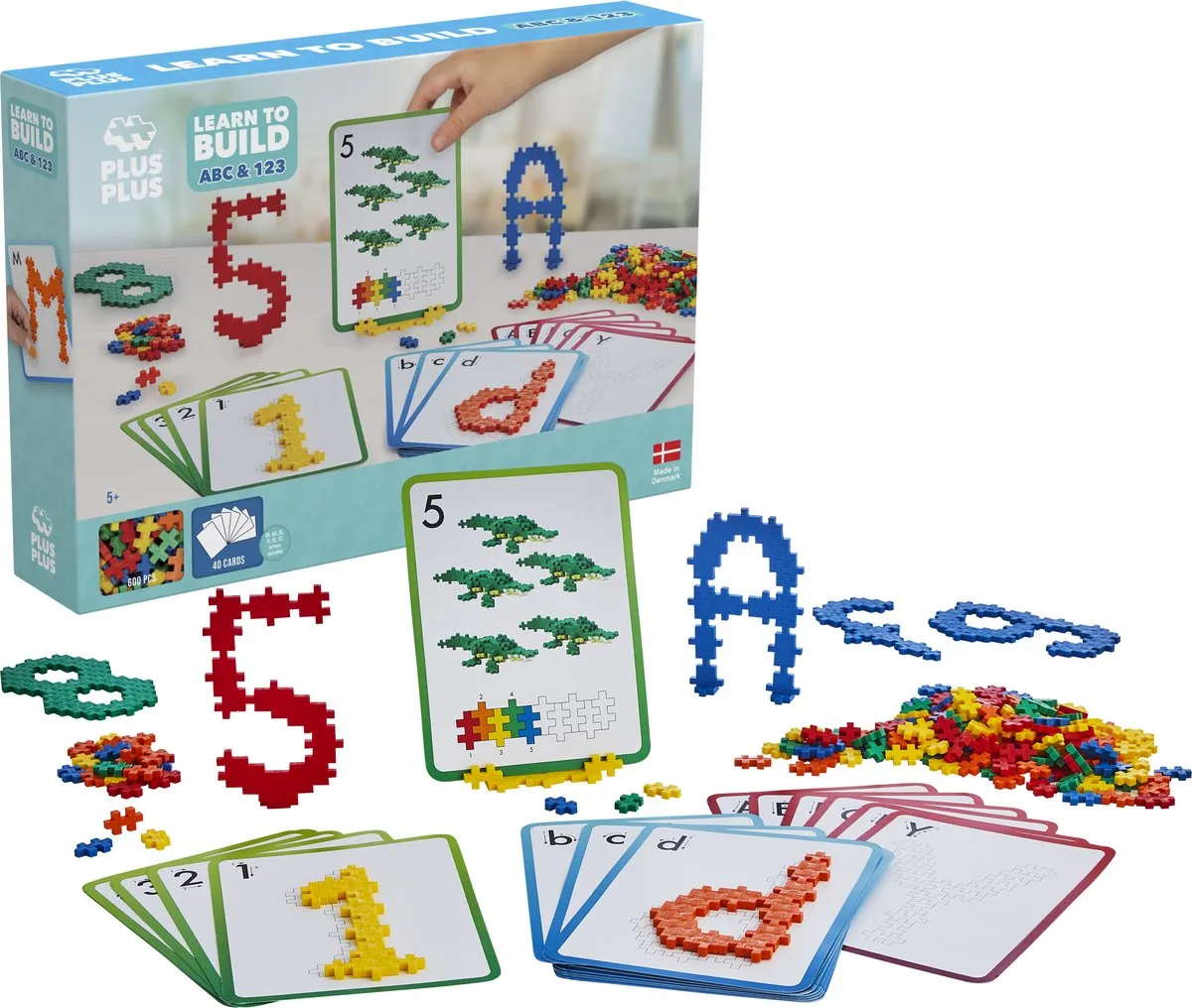 Plus-Plus Learn to Build ABC/123 Bouwset 600 Stuks