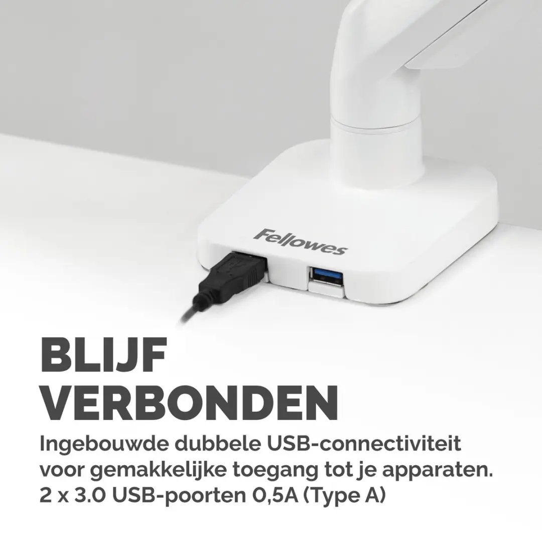 Fellowes Platinum 8056201 Monitorarm - 1 Scherm - Wit - afbeelding 6 van 6