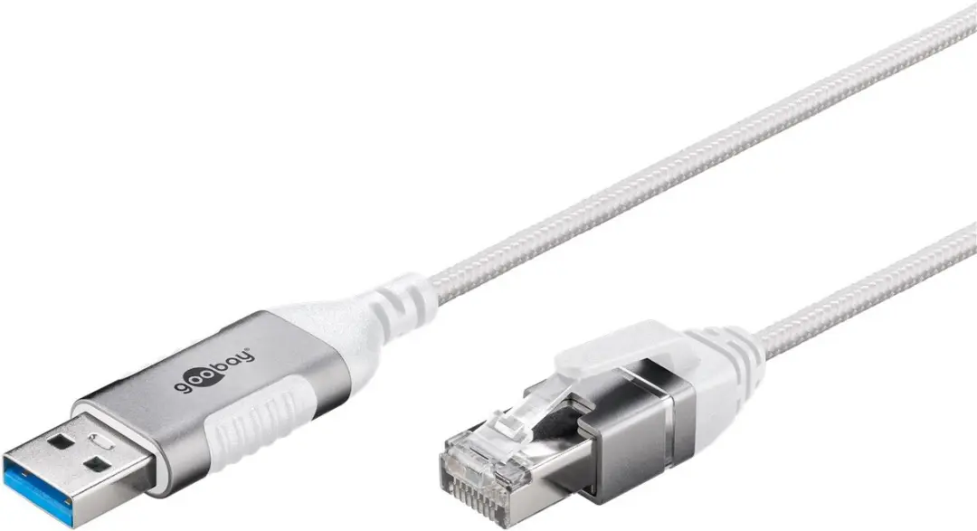 Goobay USB-A naar RJ45 LAN Kabel CAT6 - 1,5m - Wit