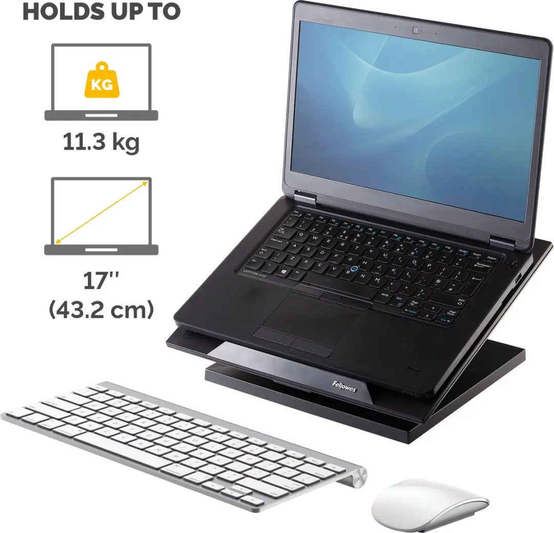 Fellowes Designer Suites Laptopstandaard 0043859528066 - 17 inch - Zwart