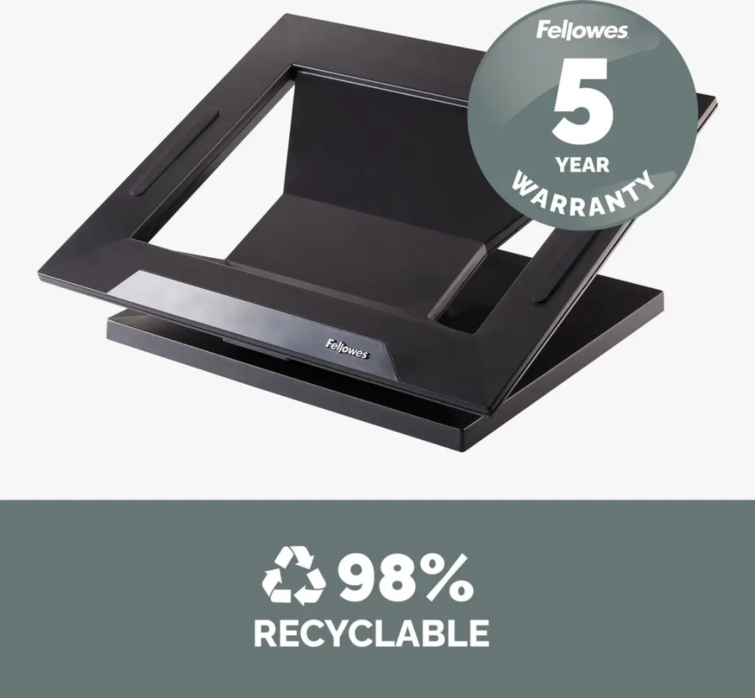 Fellowes Designer Suites Laptopstandaard 0043859528066 - 17 inch - Zwart