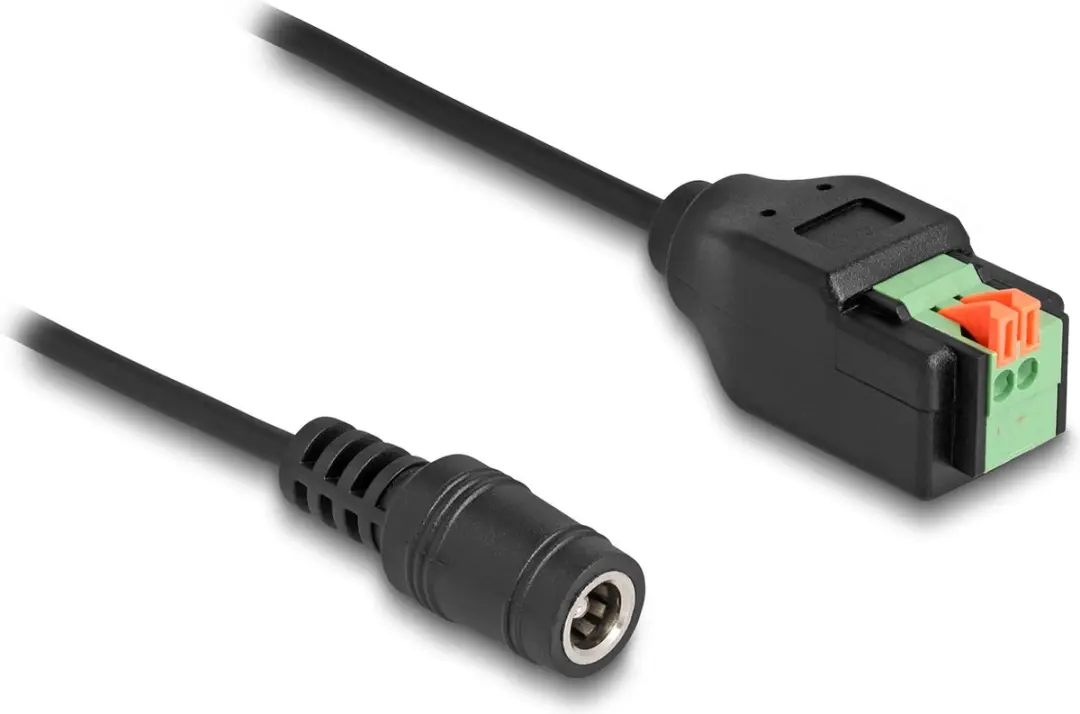 Delock DC 2.1x5.5mm Jack naar Terminalblok Adapter