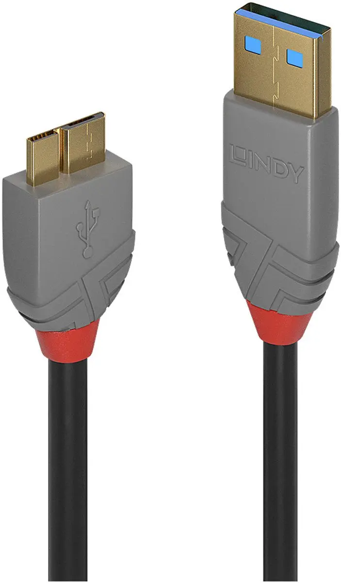 Lindy 36768 USB-kabel USB-A naar USB-micro-B 3.0