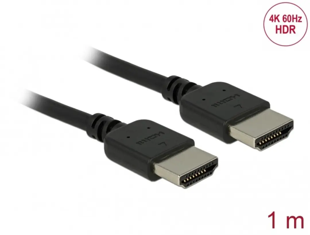 Delock HDMI Kabel 4K 60Hz 1m