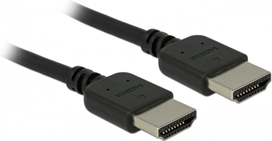 Delock HDMI Kabel 4K 60Hz 1m - Zwart