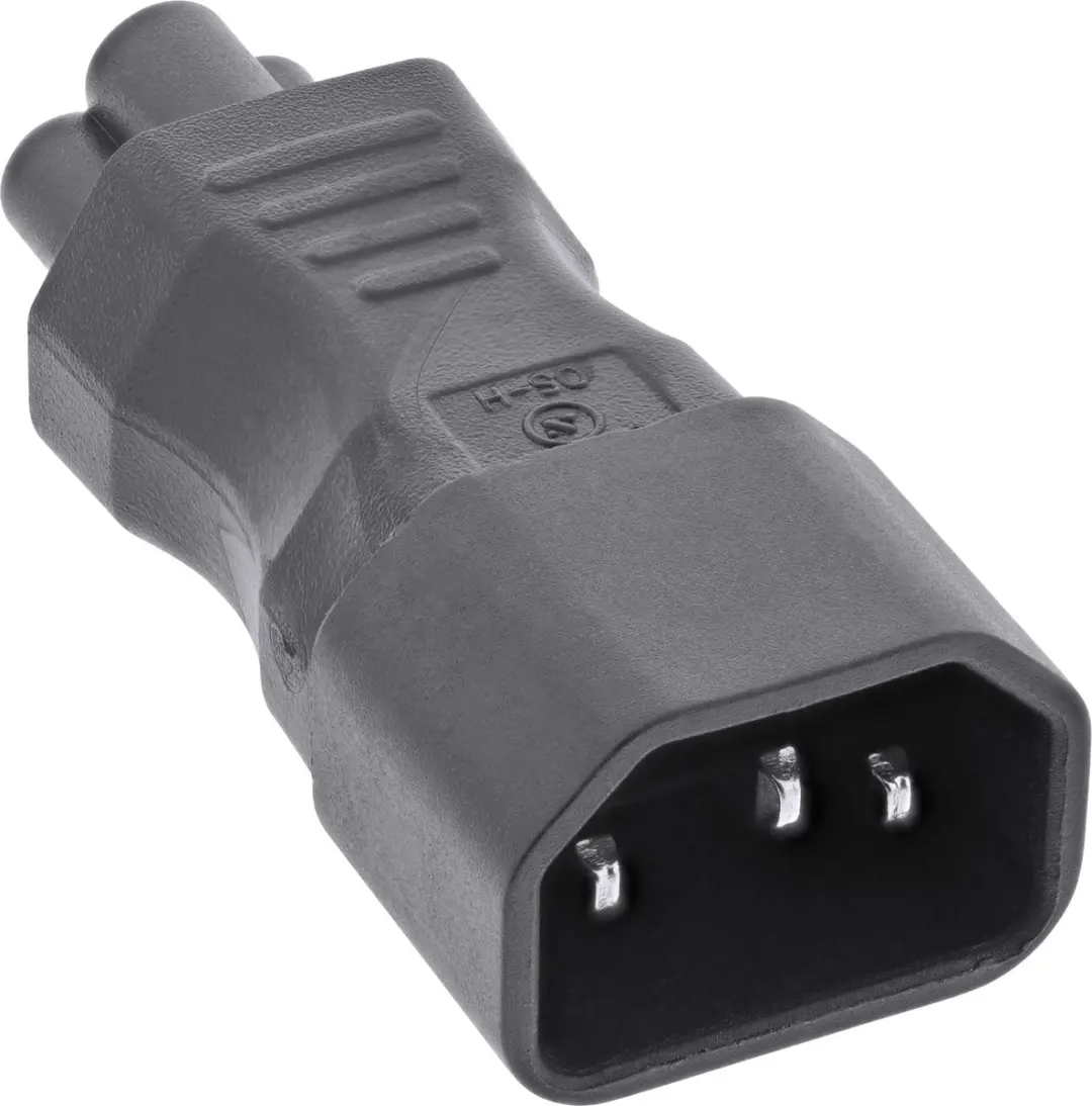 InLine C5-C14 Voedingadapter - Zwart