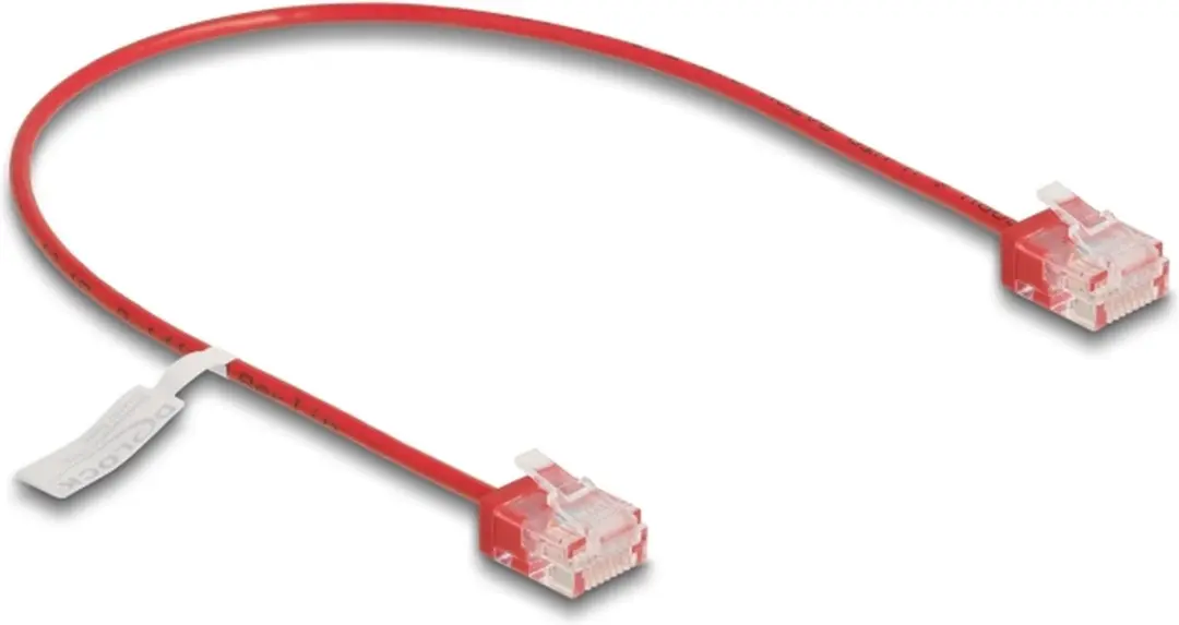 Delock RJ45 Cat.6 UTP Kabel 0.3m - Rood