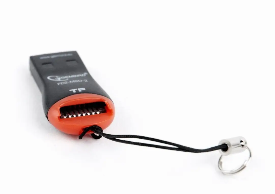 Gembird FD2-MSD-3 MicroSD Kaartlezer - USB - Zwart