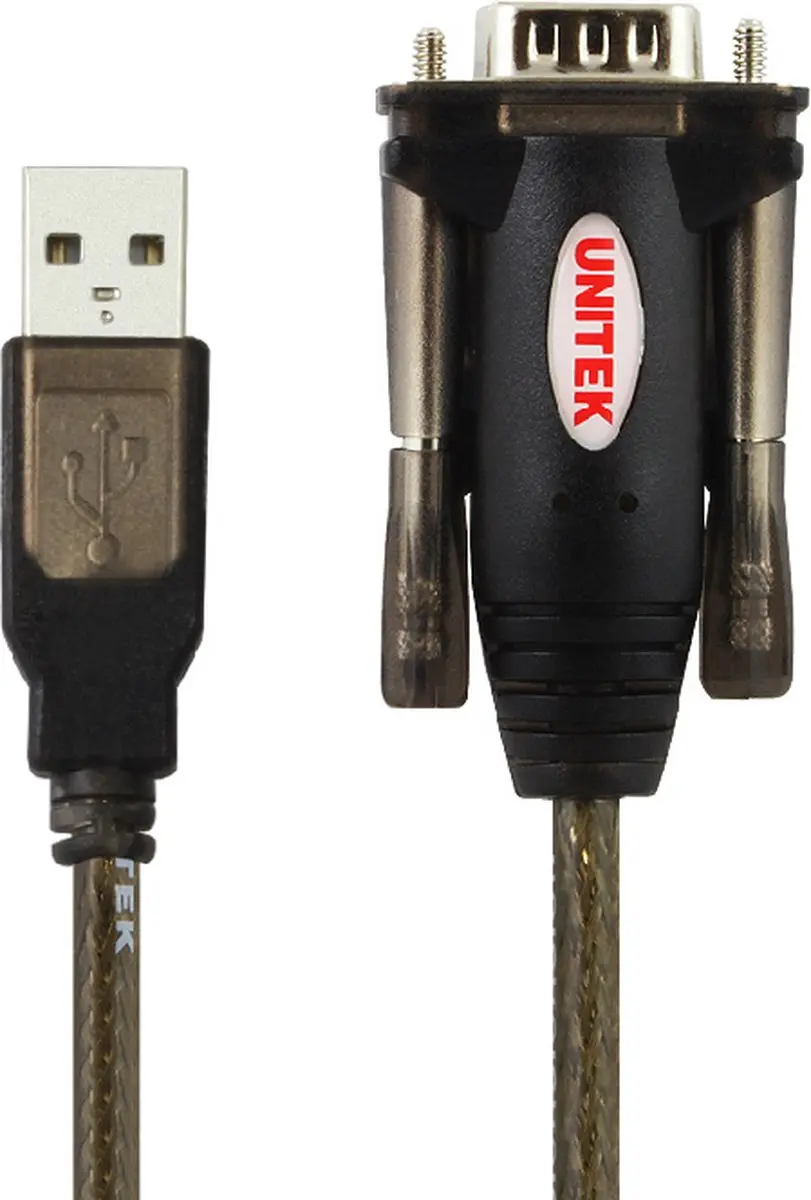 UNITEK Y-105A Seriële Kabel USB Type-A naar DB-9 - 1,5m - Zwart