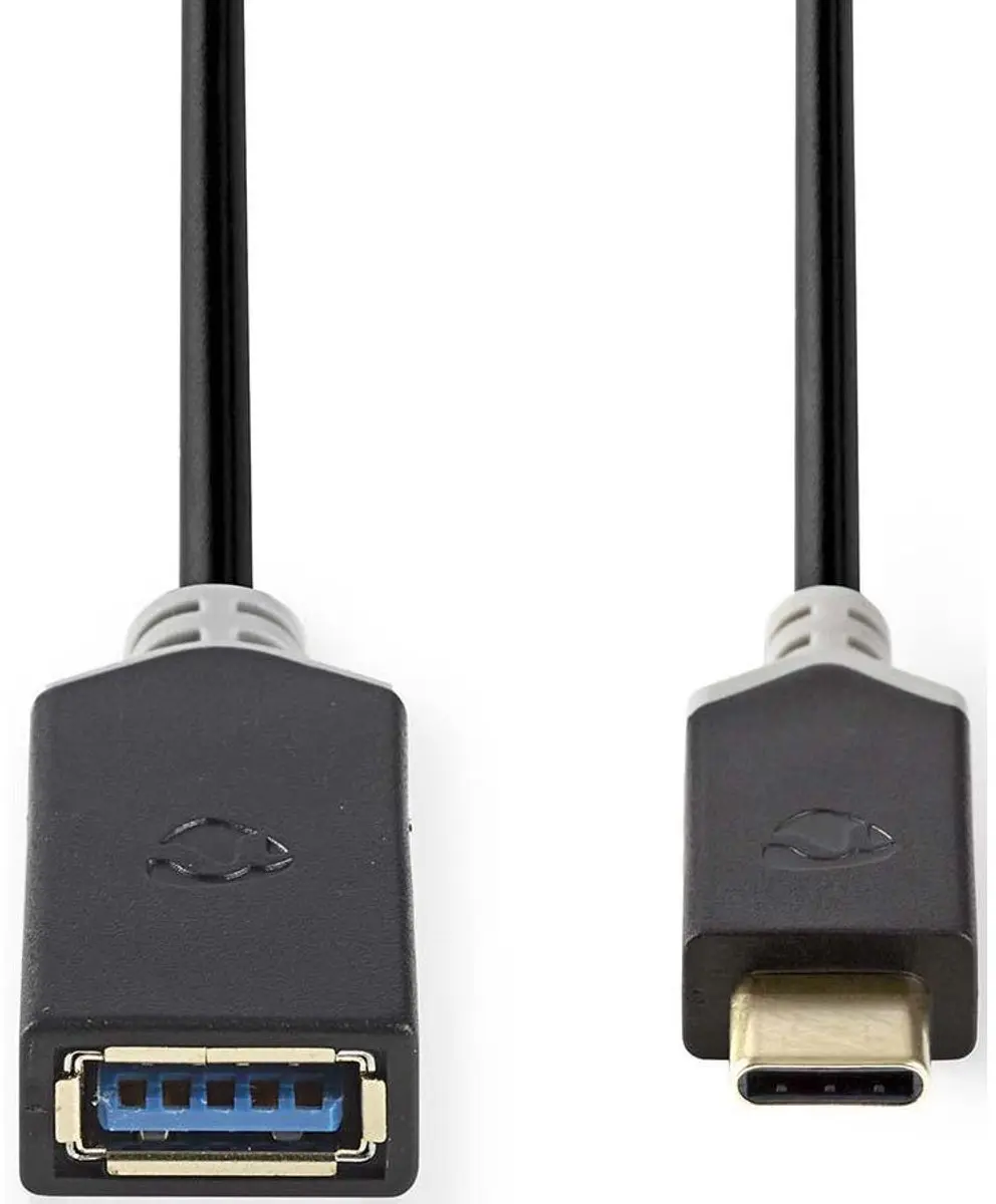 Nedis CCBW61710AT015 USB-C naar USB-A Adapter 5Gbps - 15cm - Antraciet