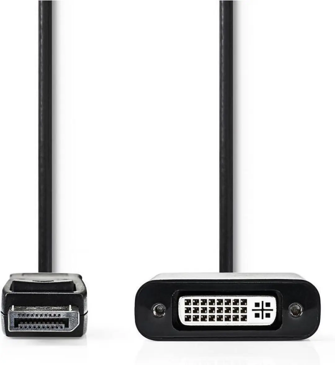 Nedis DisplayPort naar DVI-D Adapter 1080p - CCGB37250BK02 - Zwart