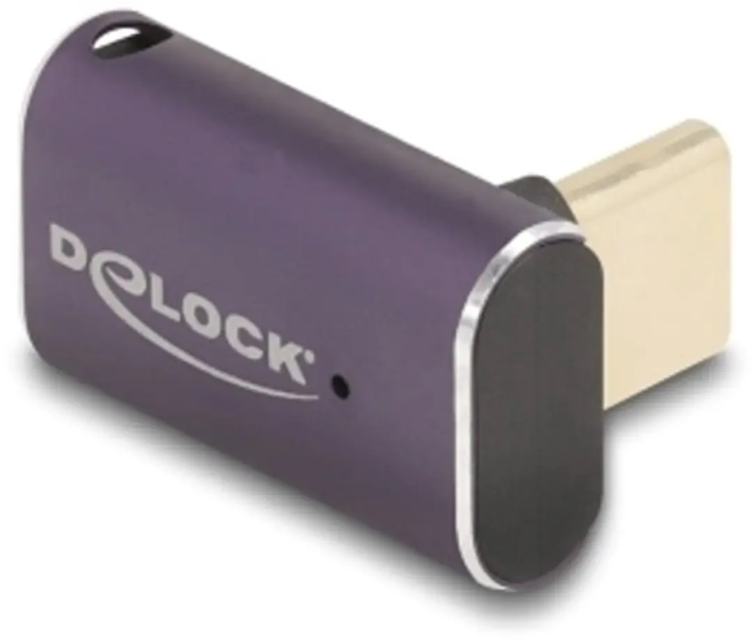 Delock USB-C Haakse Adapter USB4 40Gbps PD 240W 8K60Hz