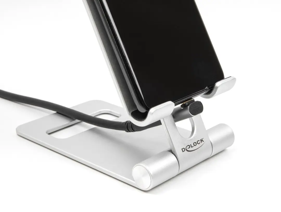 Delock USB-C Haakse Adapter USB4 40Gbps PD 240W 8K60Hz - Grijs