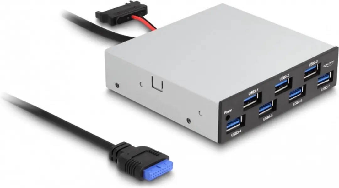 Delock 3.5" USB 5Gbps Frontpanel 7x USB-A