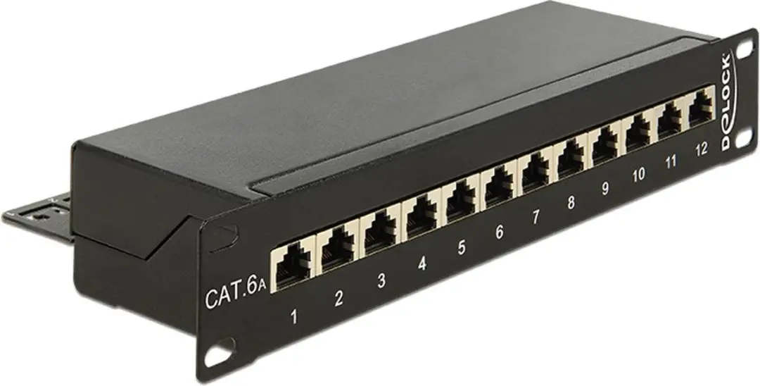 Delock CAT6a Patch Panel 12 Poorten