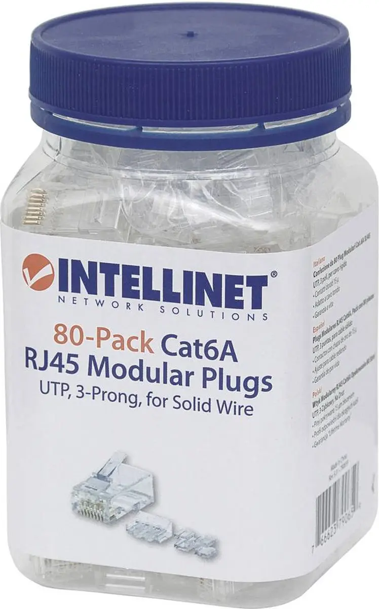 Intellinet Cat6A RJ45-stekkers - 80 Stuks