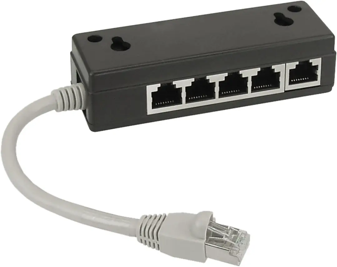 InLine ISDN Verdeeldoos 5x RJ45