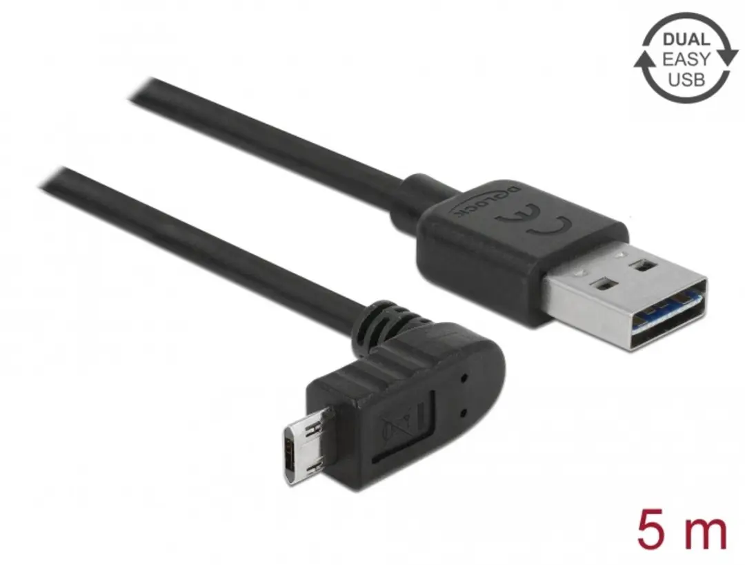 Delock USB 2.0 Kabel A naar Micro-B 5m