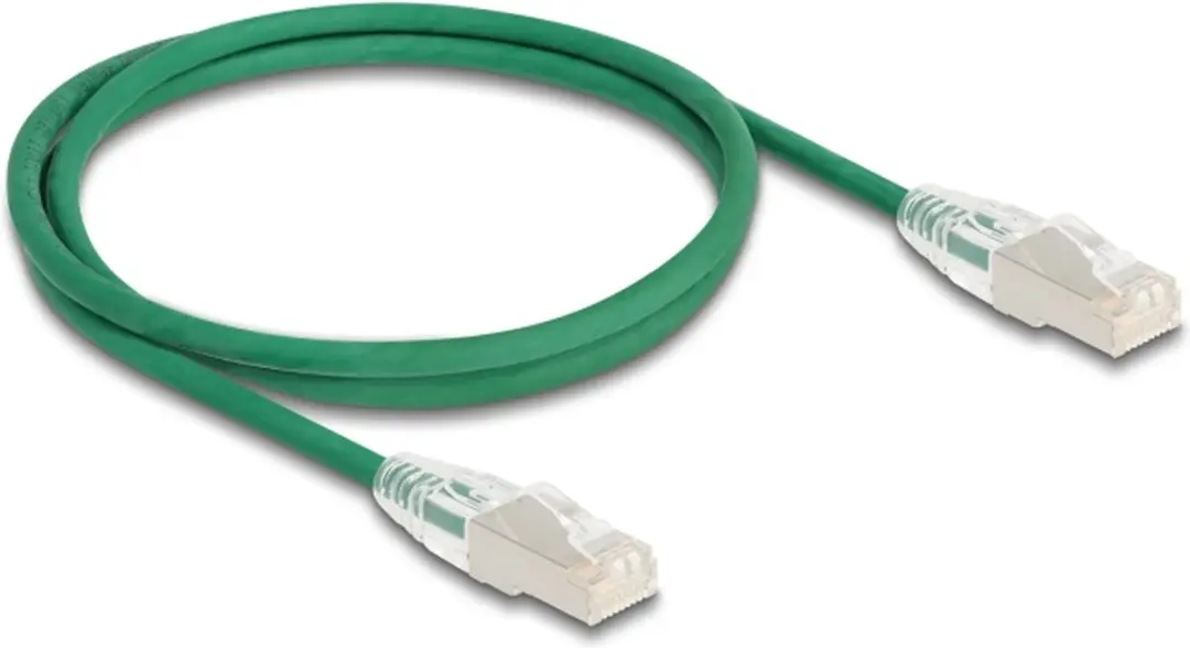 Delock Cat.6A RJ45 Kabel 1m - Groene U/FTP Slanke Plug