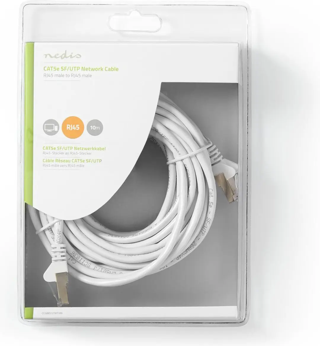Nedis CAT5e Kabel 10m RJ45 Wit