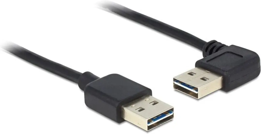 Delock Easy-USB-A Haaks Kabel USB2.0 2A - 0,5m - Zwart - afbeelding 6 van 6
