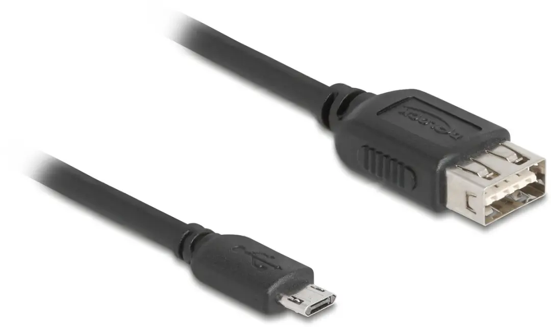 Delock USB 2.0 Kabel Micro-B naar Type-A 0,5m