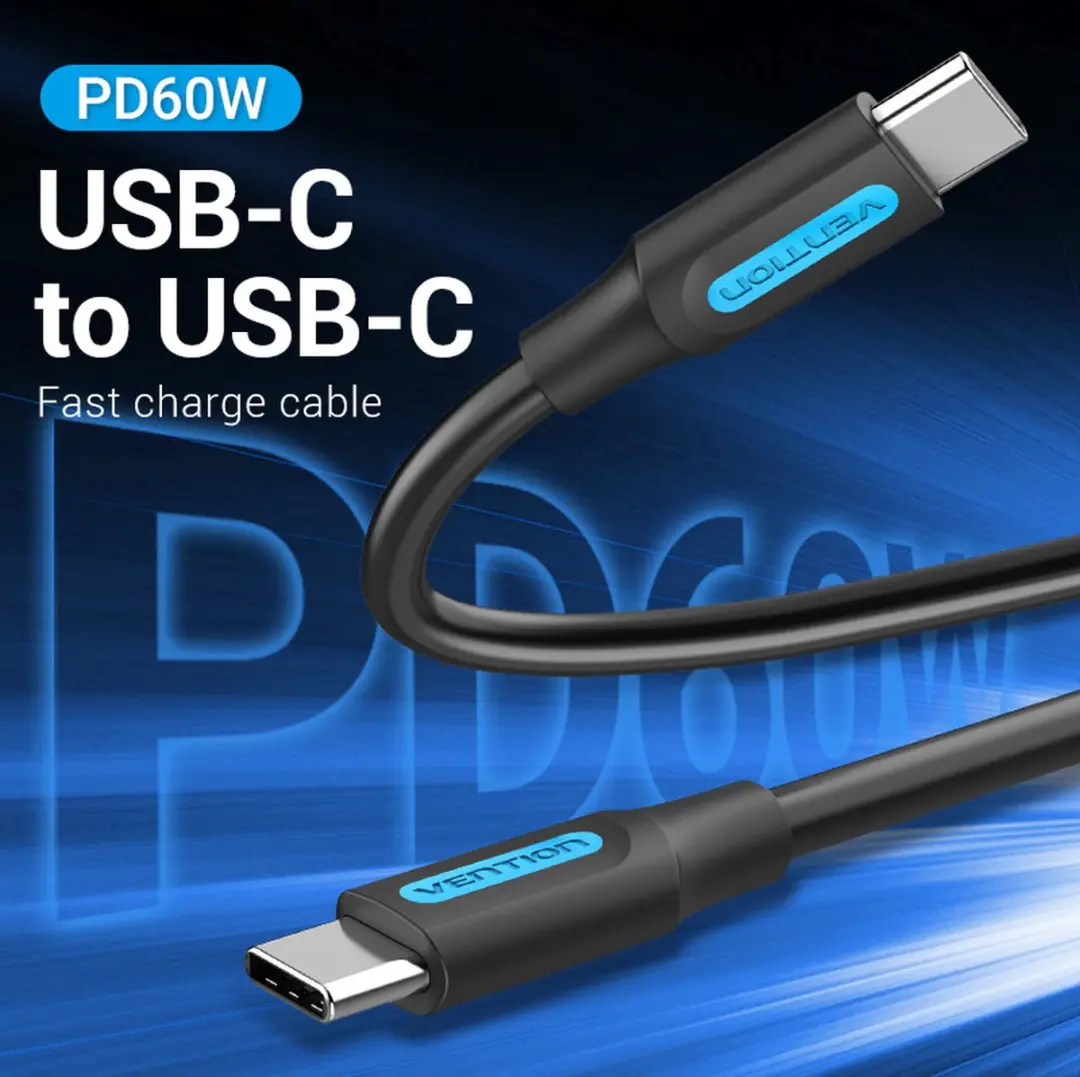 Vention COSBD USB 2.0 Kabel USB-C 0,5m - Zwart