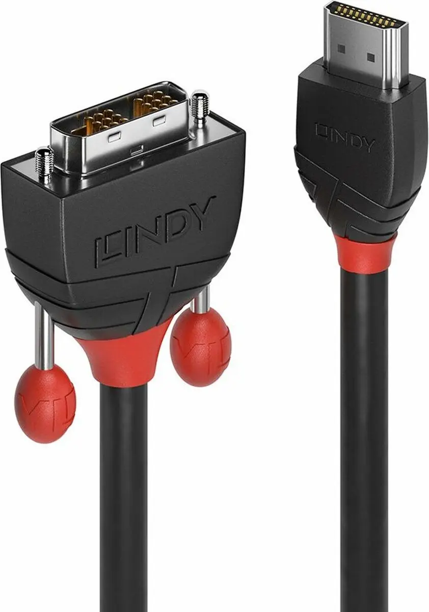 Lindy Black Line HDMI naar DVI-D Videokabel 2m - Zwart