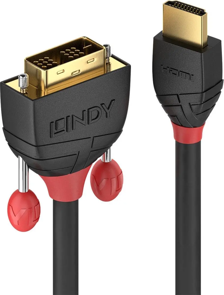 Lindy Black Line HDMI naar DVI-D Videokabel 2m